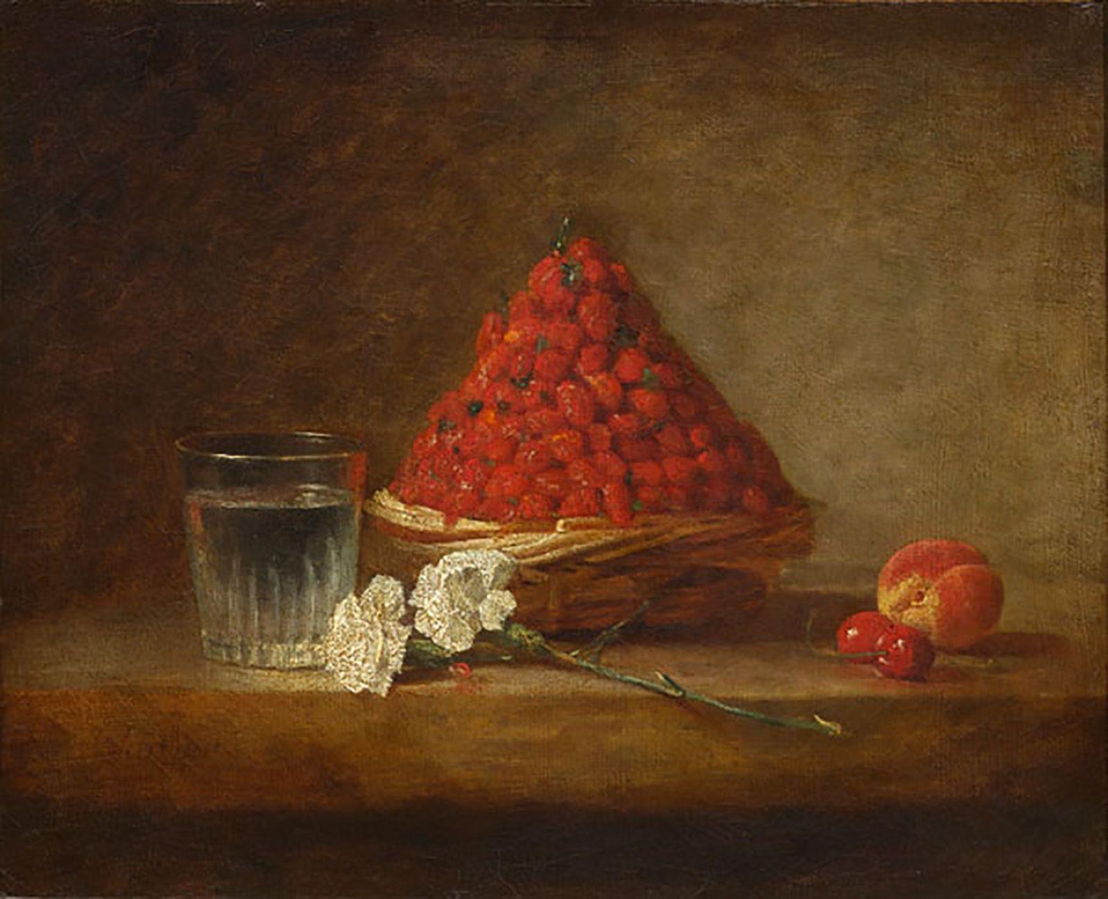 On 23rd March 2022, the Old Master & 19th Century Art department at Artcurial and the Cabinet Turquin will present for sale a masterpiece by Jean Siméon Chardin, the Basket of Wild Strawberries. Chardin painted approximately one hundred and twenty still lives and often depicted the same objects or fruits, in particular silver goblets, teapots, hares, plums, melons and peaches. This still life is the only one by the artist to feature strawberries as its main subject. -
Jean-Siméon Chardin (1699-1779)
The Basket of Wild Strawberries
Oil on canvas
Signed 'Chardin' lower left
38 x 46 cm
