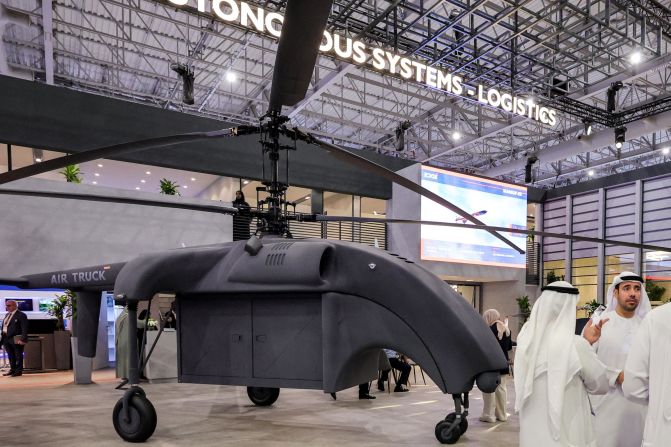 The ADASI Air Truck unmanned aerial system also attracted attention at the show. It is designed for transporting logistics, and has a payload capacity of 500 kilograms (1,100 pounds) and top speed of 140 kilometers (87 miles) per hour.