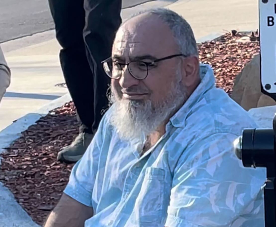 Suspect Loay Alnaji is pictured at the scene of where Jewish protester Paul Kessler suffered a head injury after falling during a Israel-Hamas war demonstration in Southern California on Nov. 5.
Alnaji has been arrested on suspicion of involuntary manslaughter in connection with the death.