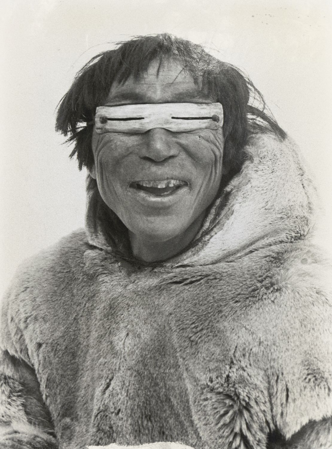 UNSPECIFIED - MAY 25: Inuit (Eskimo) with snow goggles, 20th century. Yellowknife, Prince Of Wales Northern Heritage Centre (Photo by DeAgostini/Getty Images)