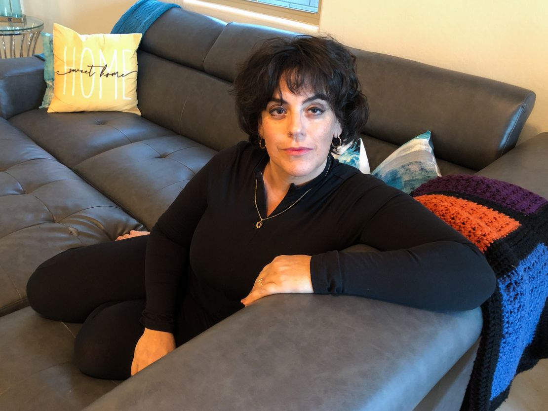 Melissa Franklin poses for a portrait at her home on November 8, 2023.