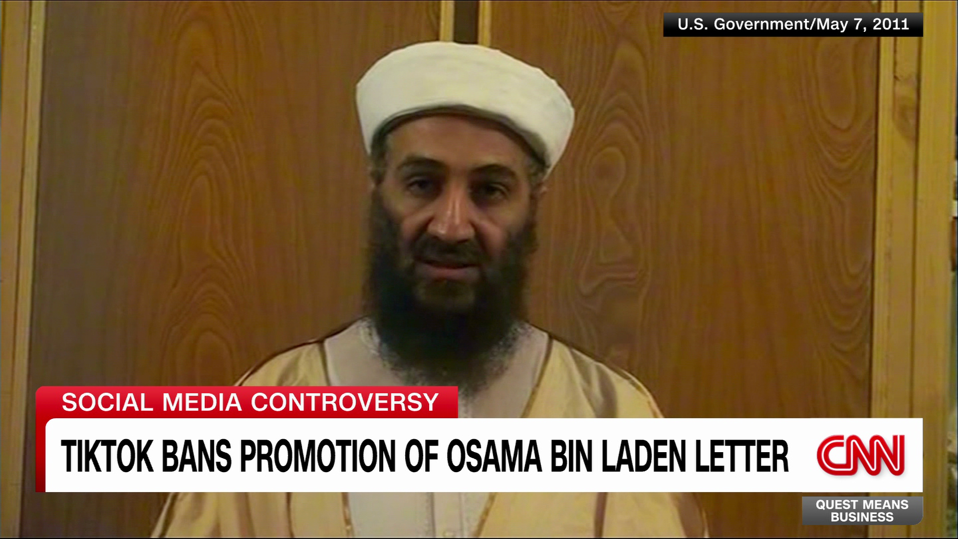 Opeens delen tiktokkers instemmend een oude brief waarin Bin Laden 9/11  goedpraat