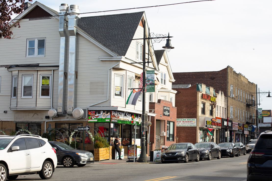 Scenes around Little Palestine in Paterson, New Jersey, on November 15.