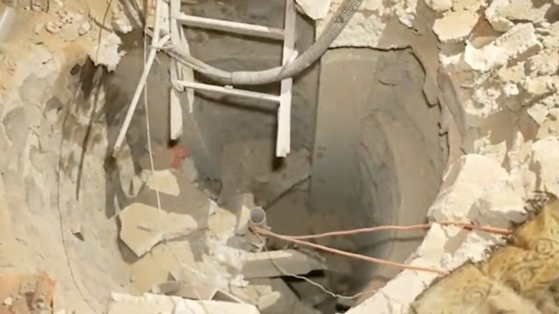Tunel v Gaze: Co viděla CNN při návštěvě otevřené studny poblíž nemocnice Al-Shifa