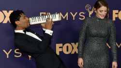 LOS ANGELES, CALIFORNIA - SEPTEMBER 22: Jon Batiste (L) and Suleika Jaouad attend the 71st Emmy Awards at Microsoft Theater on September 22, 2019 in Los Angeles, California. (Photo by Matt Winkelmeyer/Getty Images)