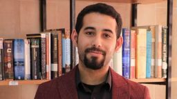 An image of Mosab Abu Toha from City Lights Publishers, who published his debut book of poems, "Things You May Find Hidden in My Ear."