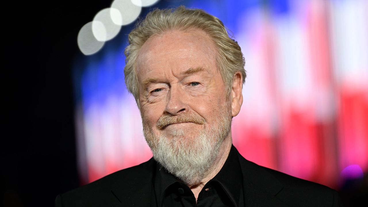 Ridley Scott attends the "Napoleon" UK Premiere at Odeon Luxe Leicester Square on November 16, in London, England.