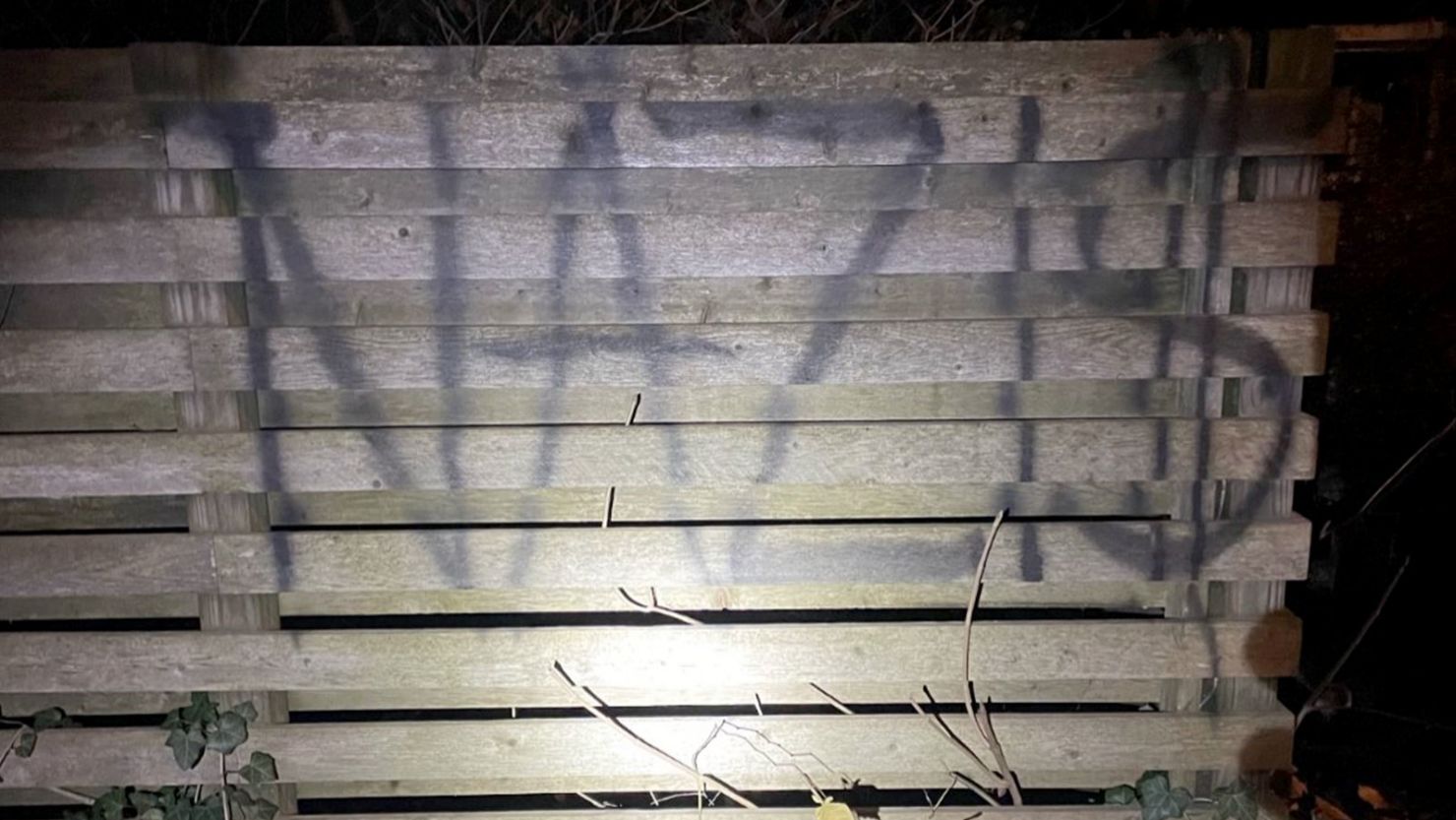 We took a complaint on November 17, 2023 at 9:50 PM.  Person or Persons unknown spray painted the word "NAZIS" on a fence located on Rahm Emanuel's vacation home in Union Pier which is located within New Buffalo Township.  Our complaint number is 23-25928.  No leads at this time.  I have attached a photo of the fence and we are conducting extra patrols in the area.