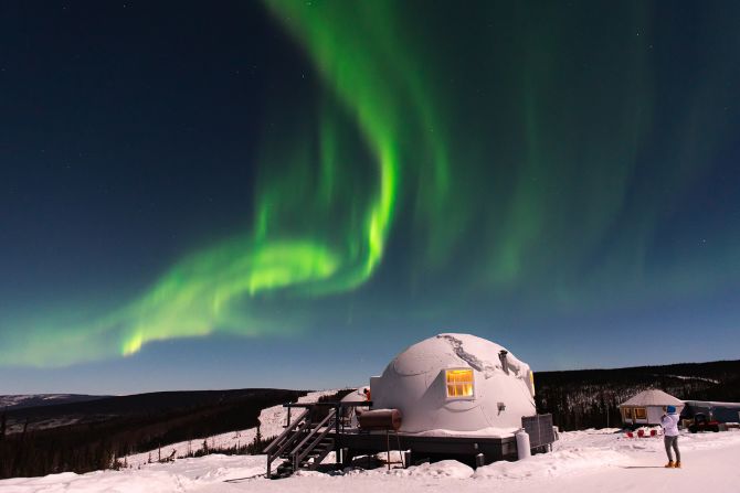 <strong>Stunning skies: </strong>Borealis Basecamp is a cozy headquarters for spotting this spectacular natural show.