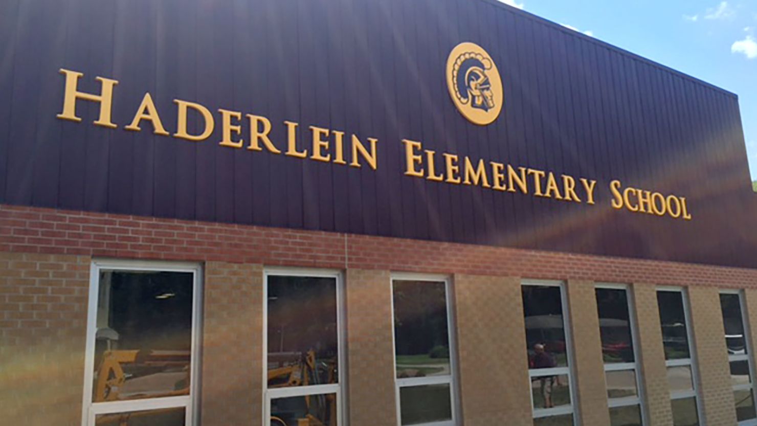 A photo of the R.V. Haderlein Elementary School taken from the school's web site.