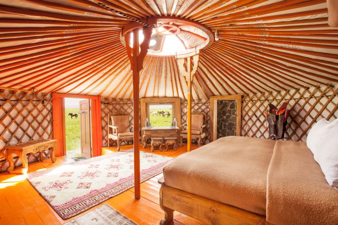 <strong>Three Camel Lodge: </strong>Mongolia's Three Camel Lodge aims to introduce guests to the region's traditional nomadic way of life. It has 40 gers -- round, tent-like dwellings made of wood, felt and rope. 