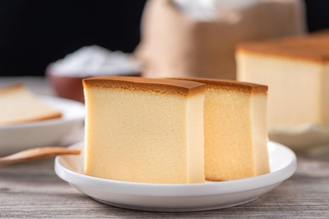 <strong>Kyushu's sugar road</strong>: The Japanese island of Kyushu is where sugar was first introduced to the country. One of the island's most famous sweets is castella (pictured), a cake influenced by the flavors of Portugal.