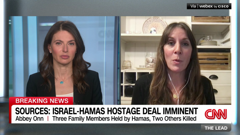 Relative of three hostages anxiously awaits release deal