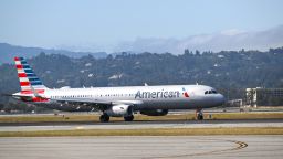 SAN FRANCISCO, CA - JUNE 21: An American Airlines plane lands at San Francisco International Airport (SFO) in San Francisco, California, United States on June 21, 2023. (Photo by Tayfun Coskun/Anadolu Agency via Getty Images)