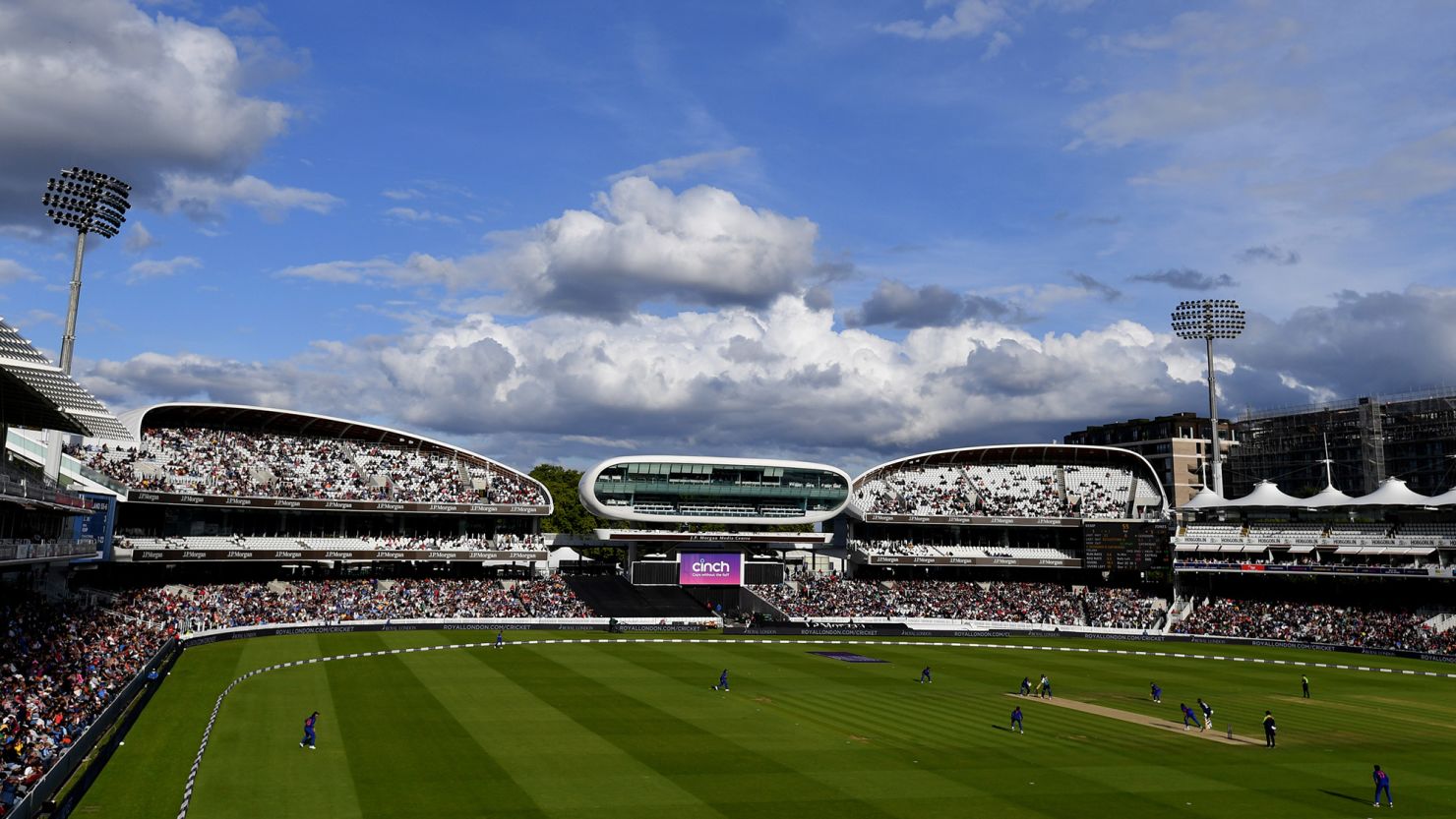 LONDON, ENGLAND - SEPTEMBER 24: A general view of action during the 3rd Royal London ODI match between England and India at Lord's Cricket Ground on September 24, 2022 in London, England. (Photo by Tom Dulat - ECB/ECB via Getty Images)