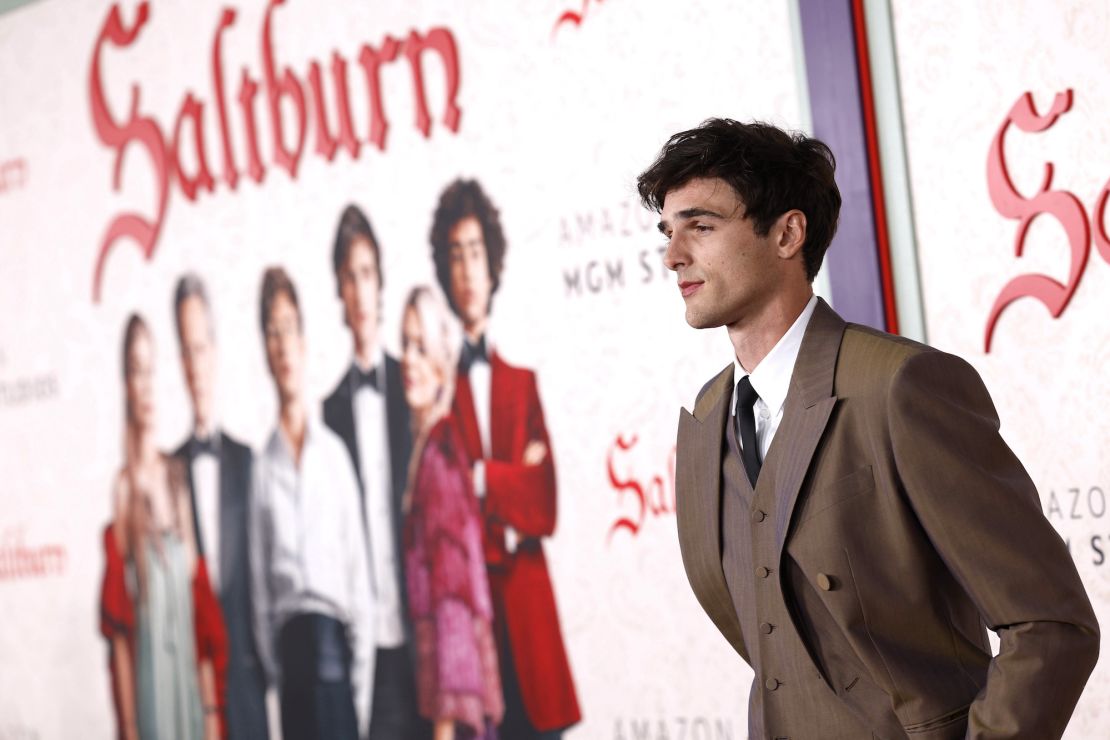 HOLLYWOOD, CALIFORNIA - NOVEMBER 14: Jacob Elordi attends the Los Angeles Premiere Of MGM's "Saltburn" at The Theatre at Ace Hotel on November 14, 2023 in Los Angeles, California. (Photo by Frazer Harrison/Getty Images)