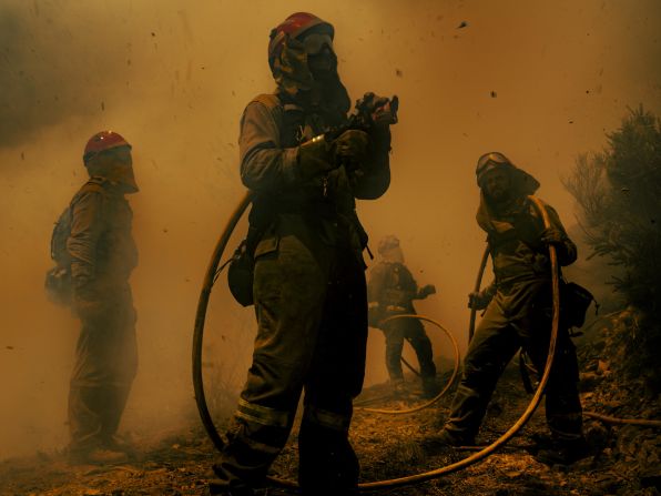 Adra Pallón documents devastating forest fires in O Courel, Spain in 2022. 