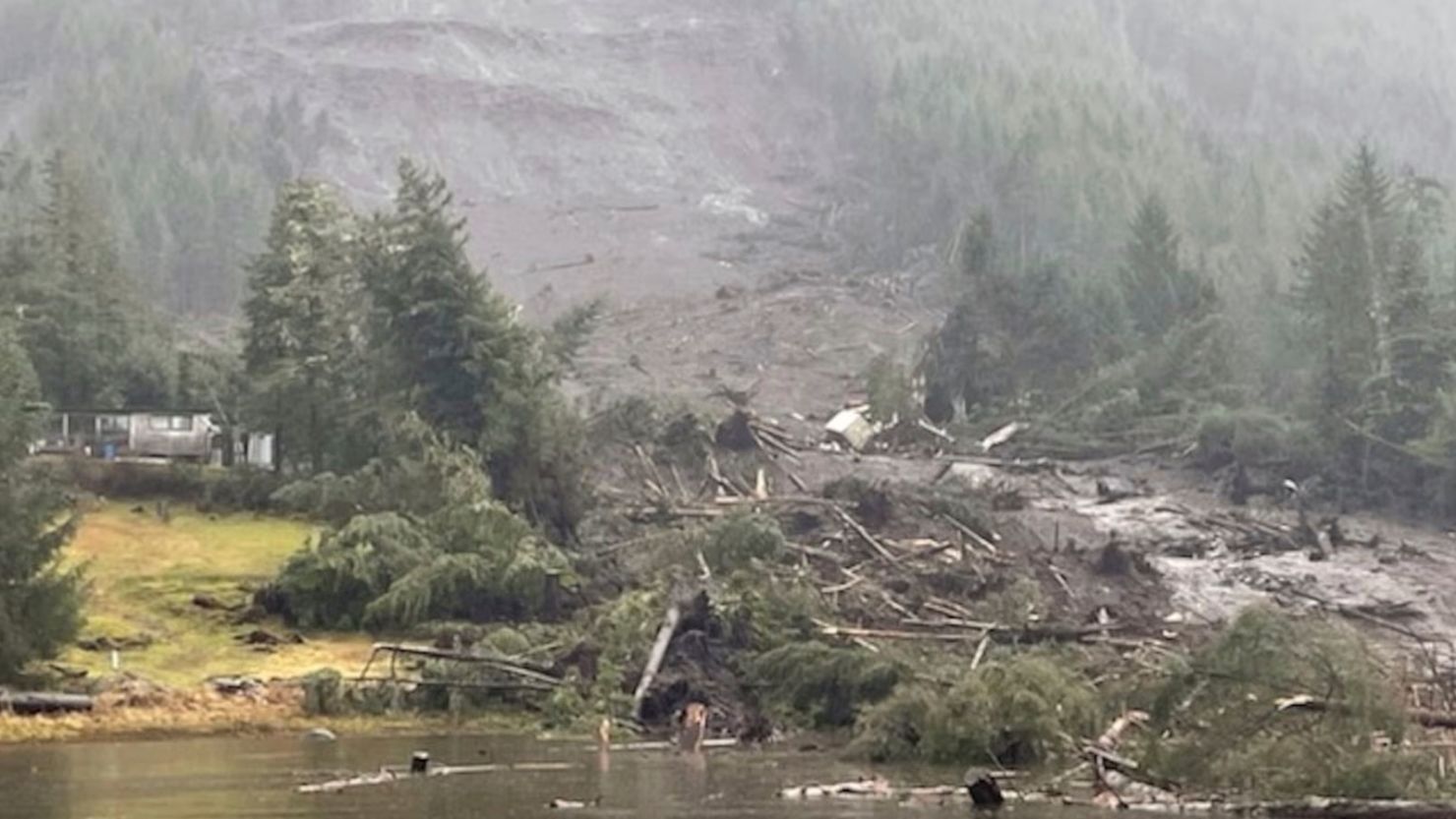 About 20 people rescued after landslide on Zimovia Highway in Wrangell
