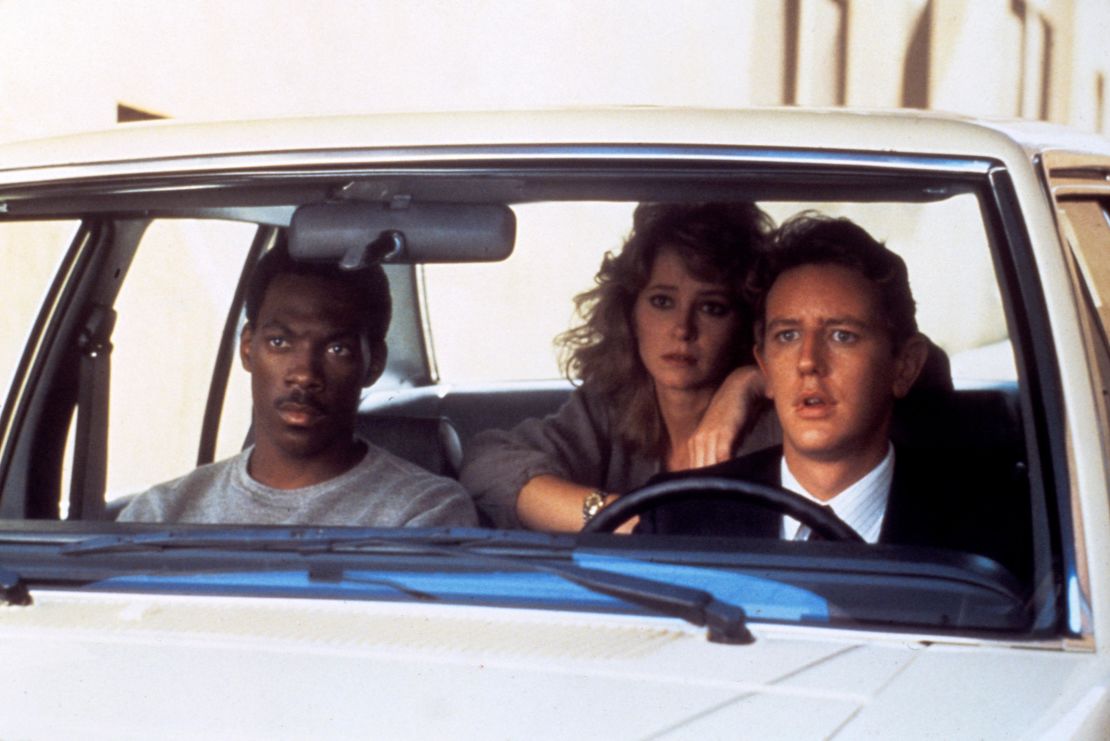 (From left) Eddie Murphy, Lisa Eilbacher, Judge Reinhold in 'Beverly Hills Cop.' 