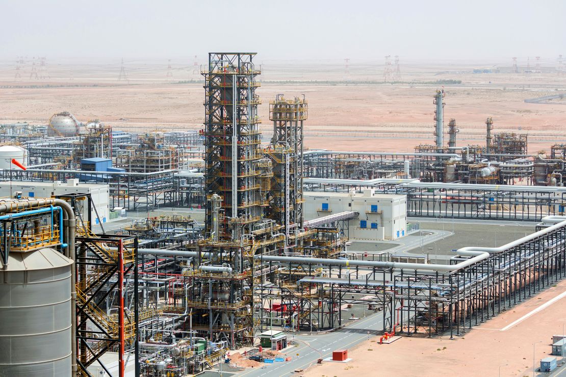 Cracking towers stand at the Ruwais refinery and petrochemical complex, operated by Abu Dhabi National Oil Co. (ADNOC), in Al Ruwais, United Arab Emirates, on Monday, May 14, 2018. Adnoc is seeking to create worlds largest integrated refinery and petrochemical complex at Ruwais. Photographer: Christophe Viseux/Bloomberg via Getty Images