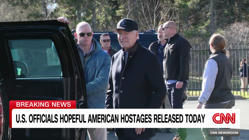 Official: U.S. to contact family of American hostages "after we have confirmation they are departing Gaza"