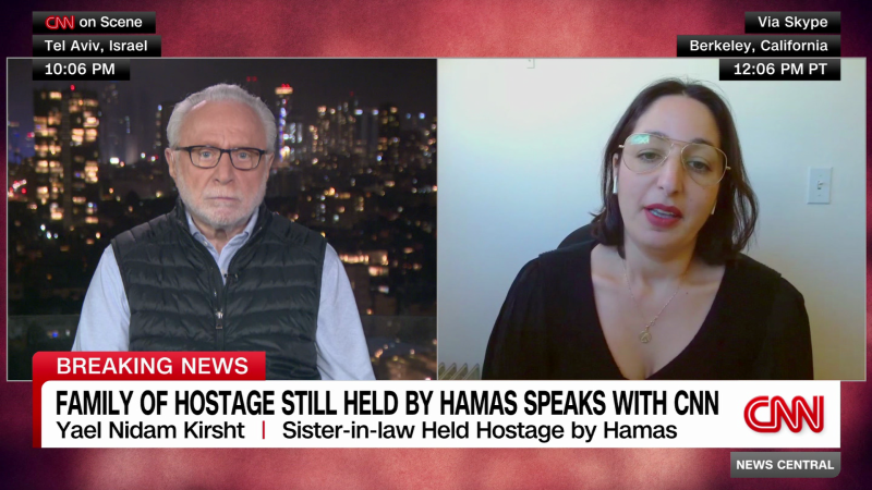 Family member of hostage still held by Hamas speaks with CNN