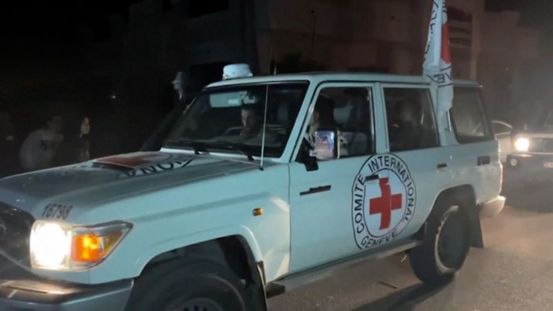 Videos show civilian hostages released by Hamas