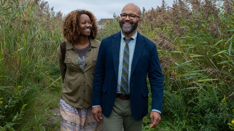 Erika Alexander stars as Coraline and Jeffrey Wright as Thelonious "Monk" Ellison in writer/director Cord Jefferson's AMERICAN FICTION