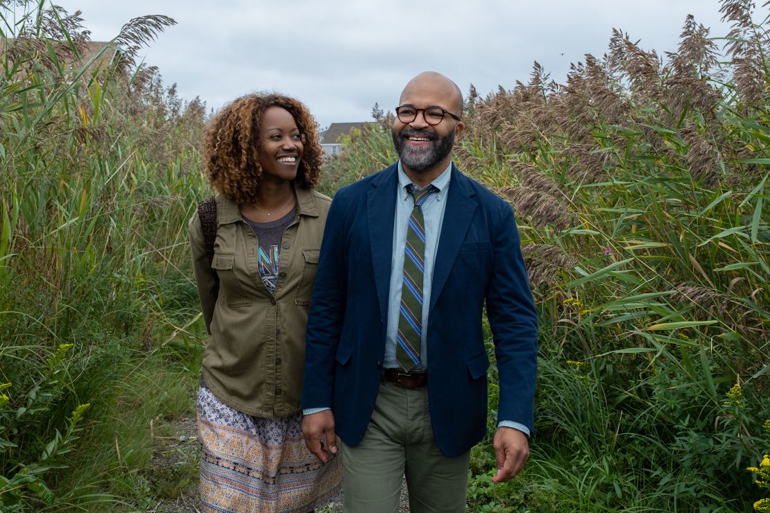 Erika Alexander stars as Coraline and Jeffrey Wright as Thelonious "Monk" Ellison in writer/director Cord Jefferson's AMERICAN FICTION