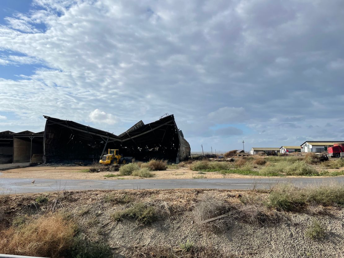 Hamas fighters torched the barns holding hay for the dairy cows on Kibbutz Alumim, riding unopposed into the settlement before massacring foreign workers and attendees of the nearby Nova music festival.