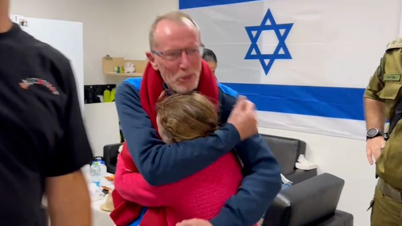 See moment 9-year-old presumed killed in Hamas attack reunites with dad ...