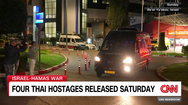 Four Thai hostages released by Hamas on Saturday