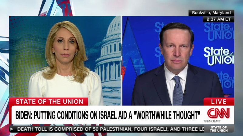 Dem Sen. Murphy open to putting conditions on US-Israel aid | CNN Politics