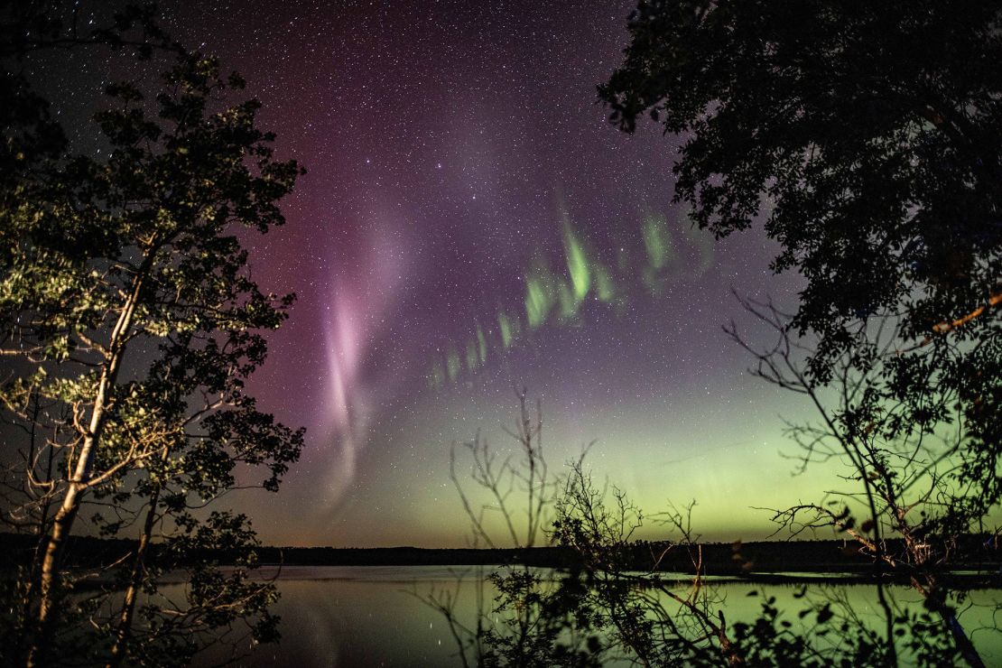 An image of the rare Steve phenomenon captured by Canadian photographer Neil Zeller.