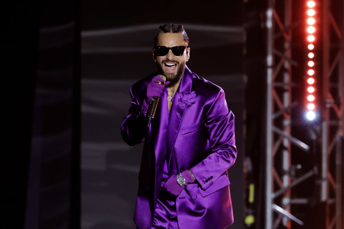 SEVILLE, SPAIN - NOVEMBER 16: Maluma performs onstage during The 24th Annual Latin Grammy Awards on November 16, 2023 in Seville, Spain. (Photo by Kevin Winter/Getty Images for Latin Recording Academy)