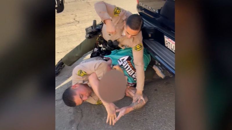 Video: Sheriff's deputies seen on camera punching and holding down amputee