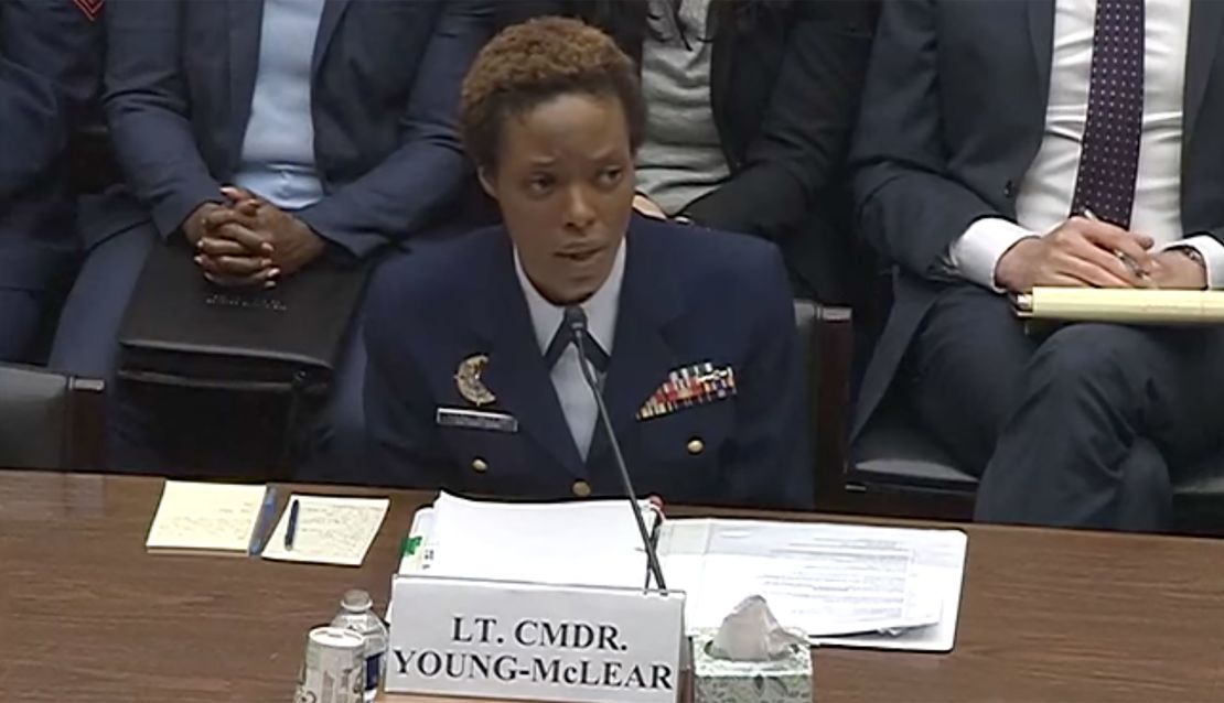 "Had the Coast Guard actually taken the 2015 Culture of Respect report results seriously... then perhaps the years of bullying, harassment, intimidation, and retaliation I endured could have been prevented altogether," Kimberly Young-McLear told Congress in 2021.