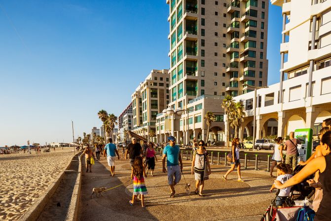 <strong>8. Tel Aviv (tie):</strong>  Set on Israel's Mediterranean coast, the nation's second-largest city in population also came in eighth place on the list.