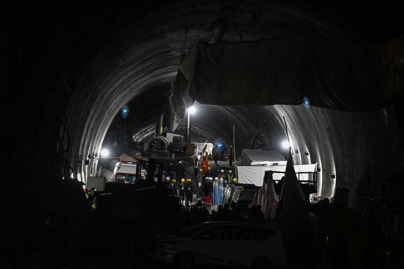 India Tunnel Collapse: Rescuers Bring All 41 Trapped Workers Out Of ...