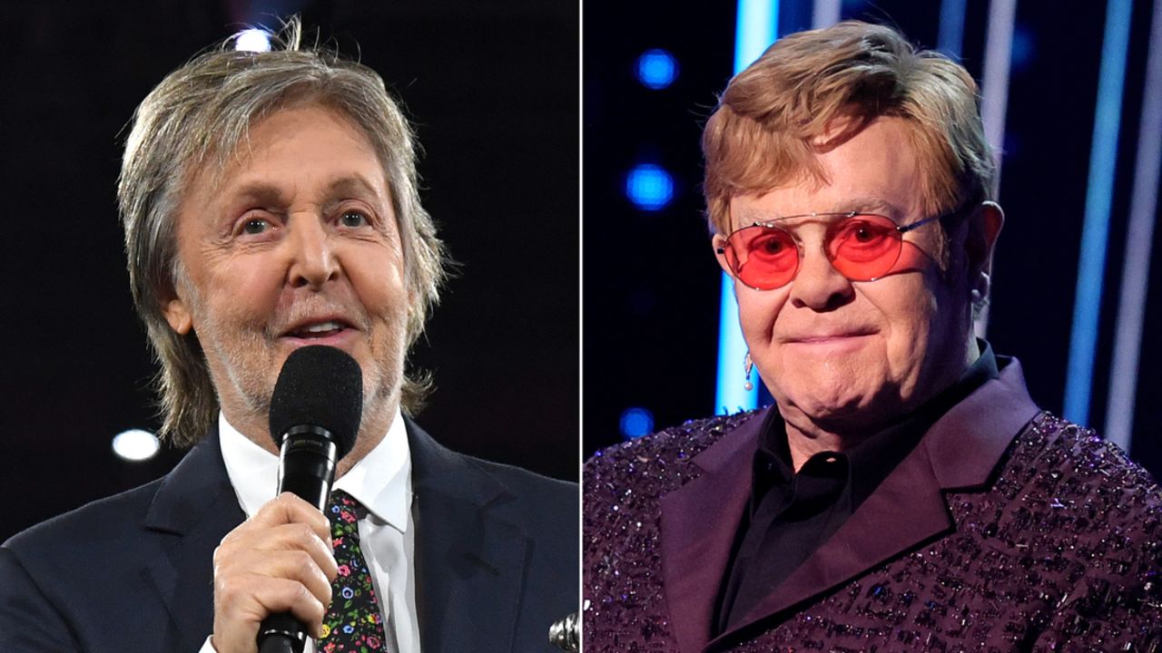 Paul McCartney and Elton John