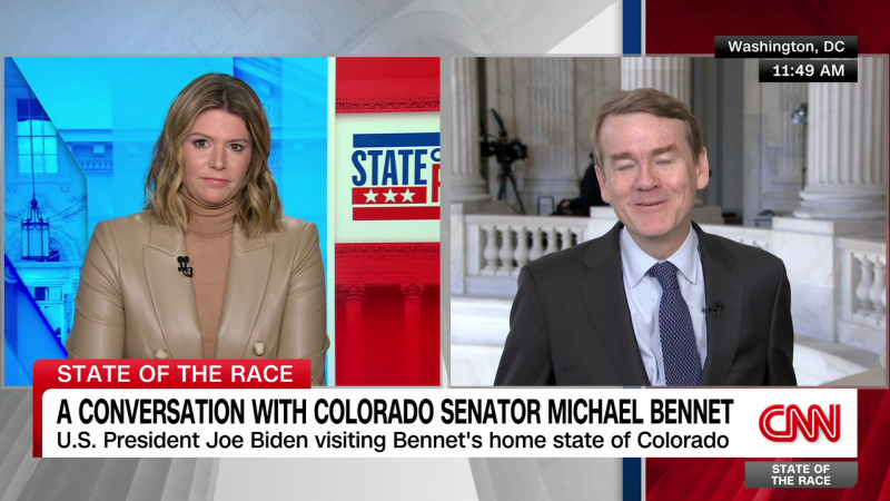 Sen Bennet Americans Will Support Biden When He Litigates His   231129132727 Exp Michael Bennet Joe Biden Donald Trump 2024 Election 112911aseg1 Cnni Politics 00002001 