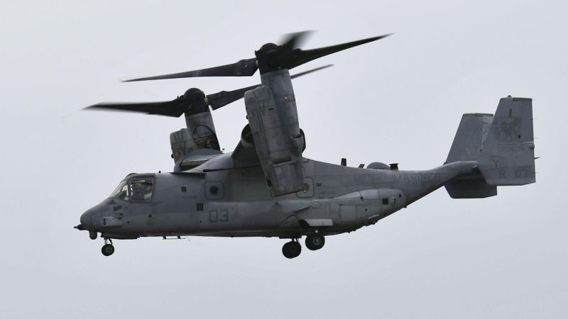 U japonských břehů se zřítilo americké letadlo Osprey s osmi lidmi na palubě