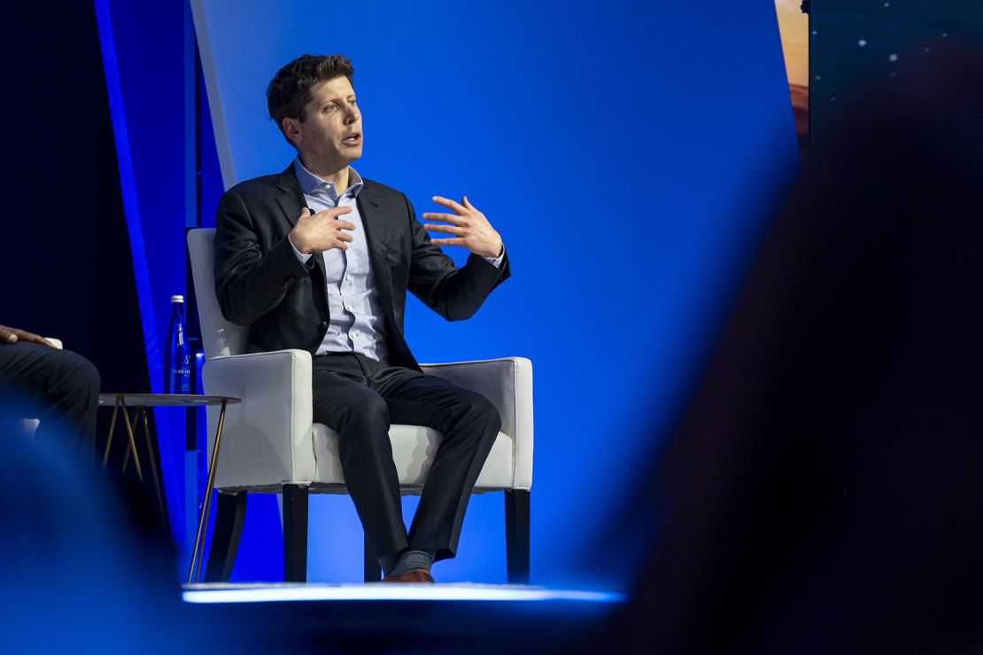 Sam Altman, chief executive officer of OpenAI, during the Asia-Pacific Economic Cooperation (APEC) CEO Summit in San Francisco, California, US, on Thursday, November 16, 2023.