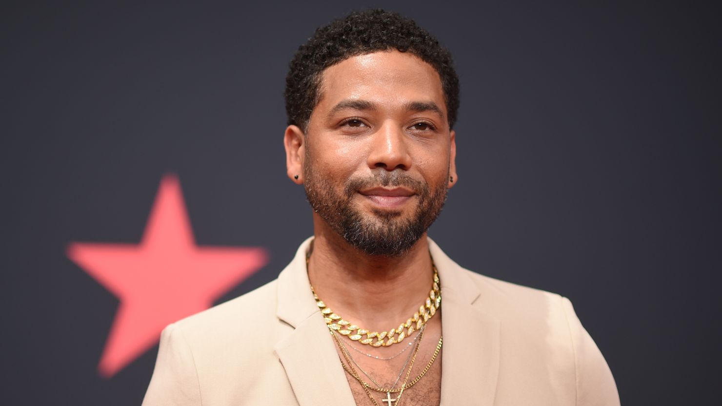 Jussie Smollett arrives at the BET Awards on Sunday, June 26, 2022, at the Microsoft Theater in Los Angeles.