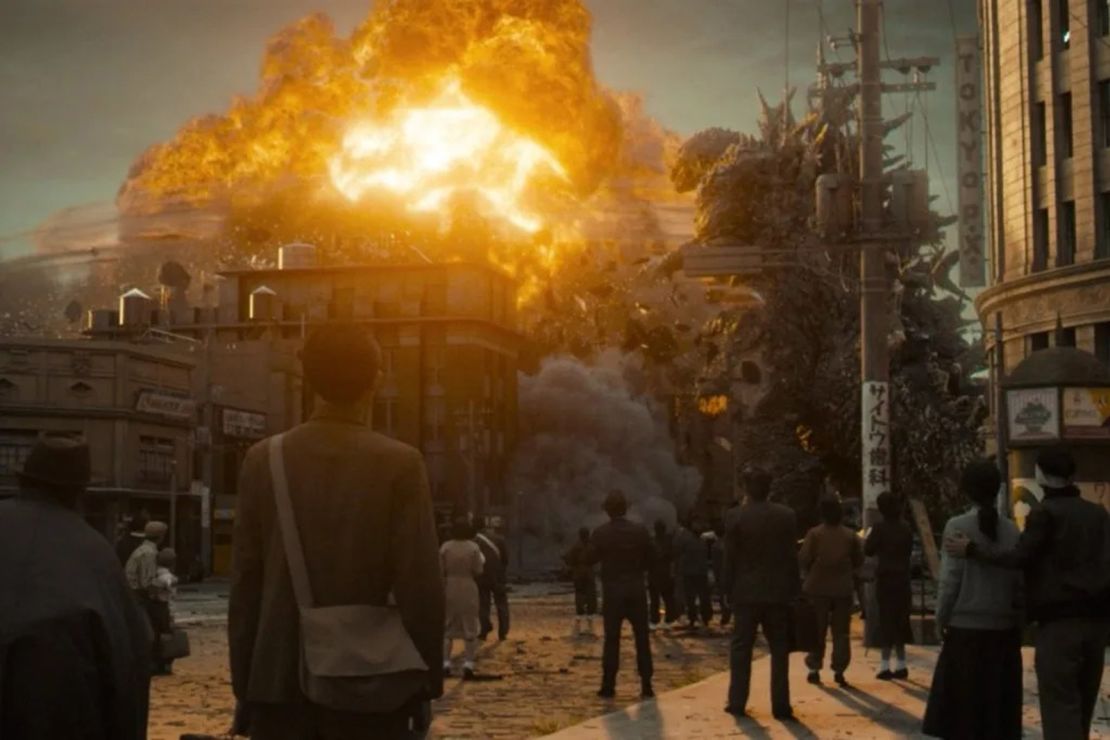 A still from "Godzilla Minus One".
