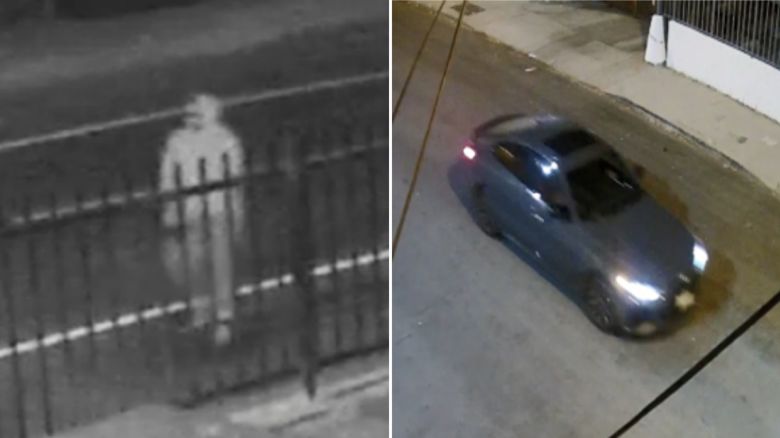 The LAPD released images of the suspect, describing him only as make, and a dark-colored seadan the suspect was seen in.
