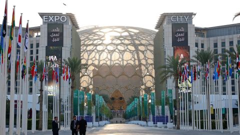 A general view at UNFCCC COP28 Climate Conference at Expo City Dubai on December 1, 2023 in Dubai, United Arab Emirates.