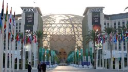 A general view at UNFCCC COP28 Climate Conference at Expo City Dubai on December 1, 2023 in Dubai, United Arab Emirates. 