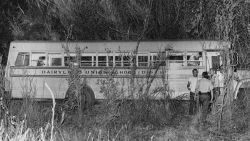 The Dairyland Union School bus from which 26 elementary school children and t