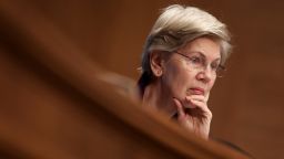 U.S. Senator Elizabeth Warren (D-MA) listens during a Senate Banking, Housing and Urban Affairs Committee hearing on Capitol Hill in Washington, U.S., April 18, 2023. REUTERS/Amanda Andrade-Rhoades